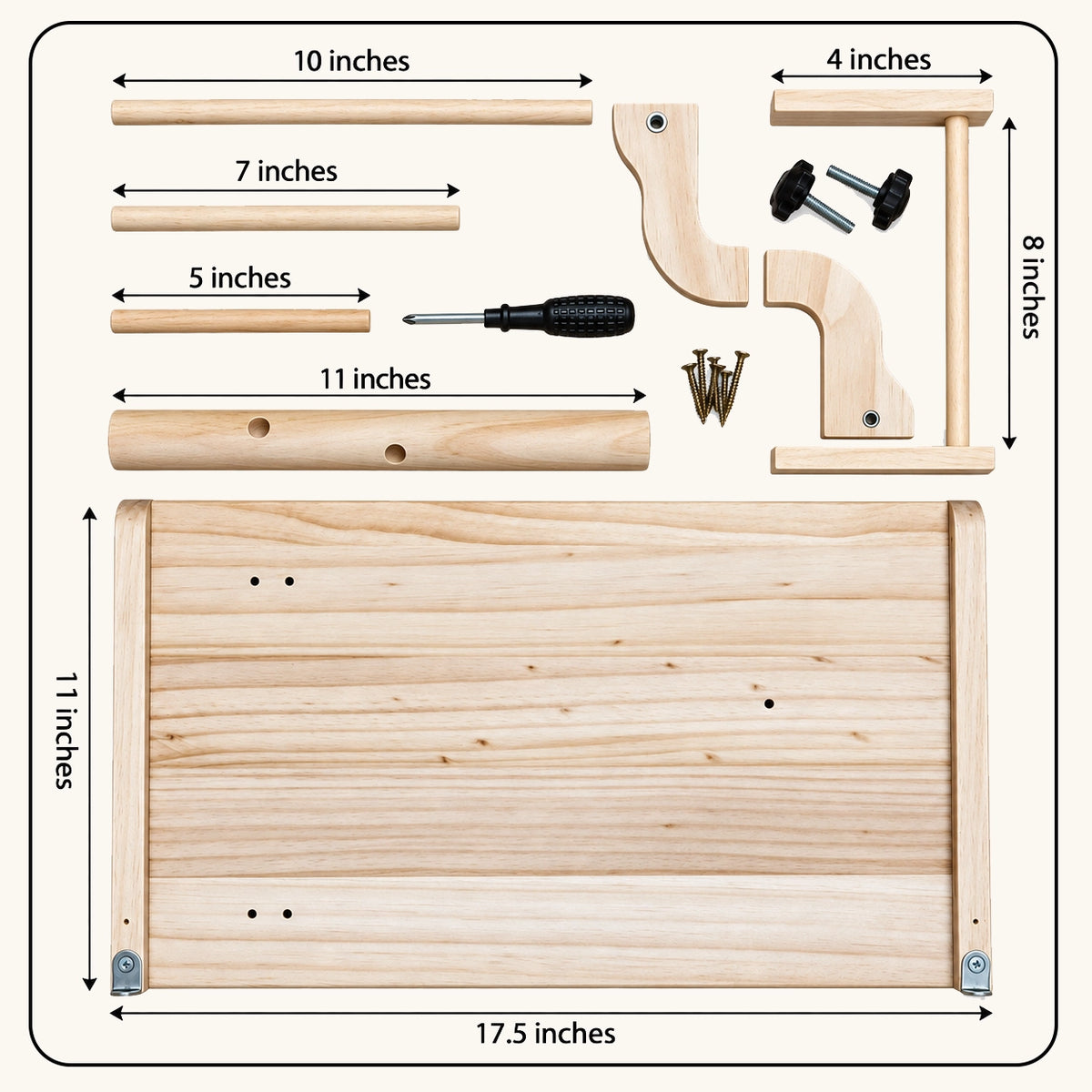 Adjustable Window Bird Perch Stand
